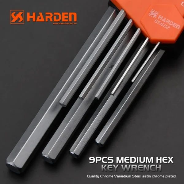 Harden 540605 9pcs Allen Hex Moyennes 9pcs – Image 2