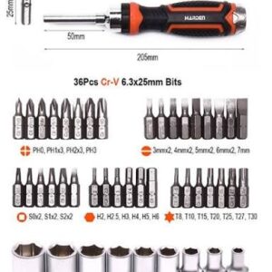 Jeu de tournes a vis à cliquet 47pcs 551247